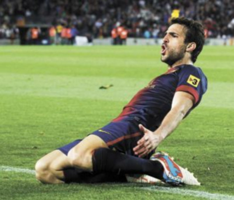 Cesc consiguió el único y definitivo tanto que dio el triunfo al Barcelona frente a un muy ordenado Levante. / Reuters