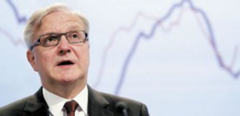 Rehn no quiso adelantar si Europa suavizará el objetivo de déficit para España