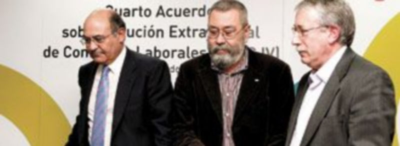 Los máximos representantes de los agentes sociales debaten durante el fin de semana fórmulas para fijar los nuevos contratos. / Efe