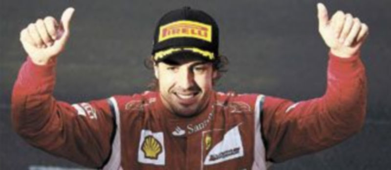 Gesto de satisfacción del asturiano tras acabar en segunda posición en el pasado Gran Premio de Mónaco. / Reuters