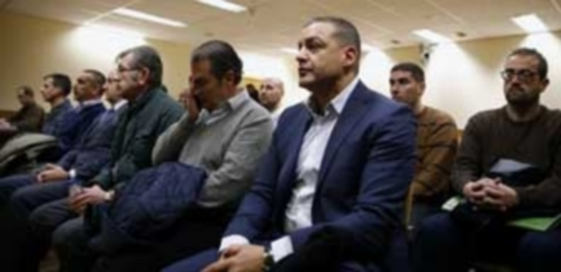 Miguel Ángel Flores durante el juicio del Madrid Arena. / Efe