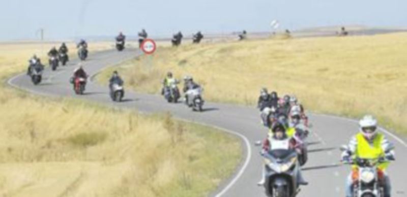 Imagen de una parte del recorrido de la Primera Motada Camino de San Frutos