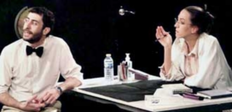 Pablo Tercero y Elena Gracia durante una representación de ‘No Lugar’