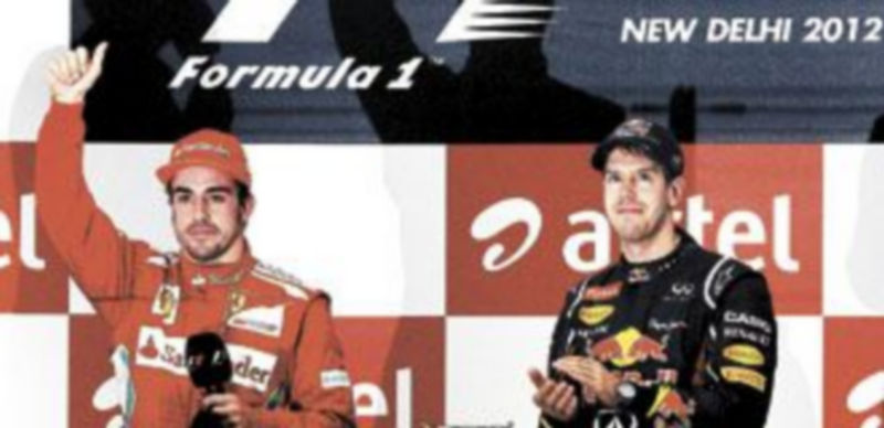 Sebastian Vettel aplaude a Fernando Alonso