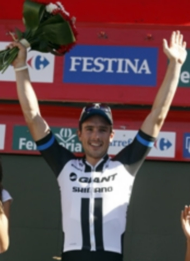 Degenkolb celebra su victoria en la quinta etapa de La Vuelta. / Efe