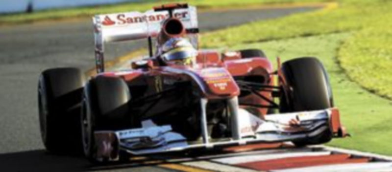 Fernando Alonso no logró colocarse lo suficientemente cerca de Vitaly Petrov como para pelear con él por el tercer lugar. / Srdjan Suki (Efe)