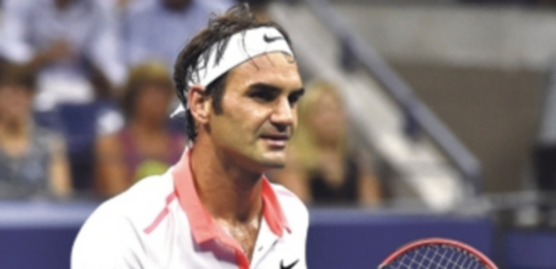 Roger Federer celebra su victoria ante Richard Gasquet en el US Open. / EFE