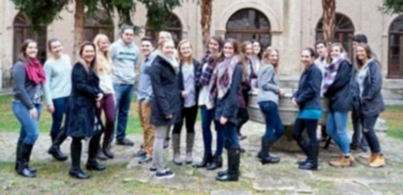 Un grupo de estudiantes procedentes de la Universidad norteamericana