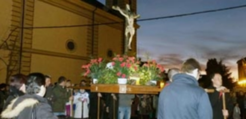 Una de las imágenes de la procesión del Silencio del Viernes Santo