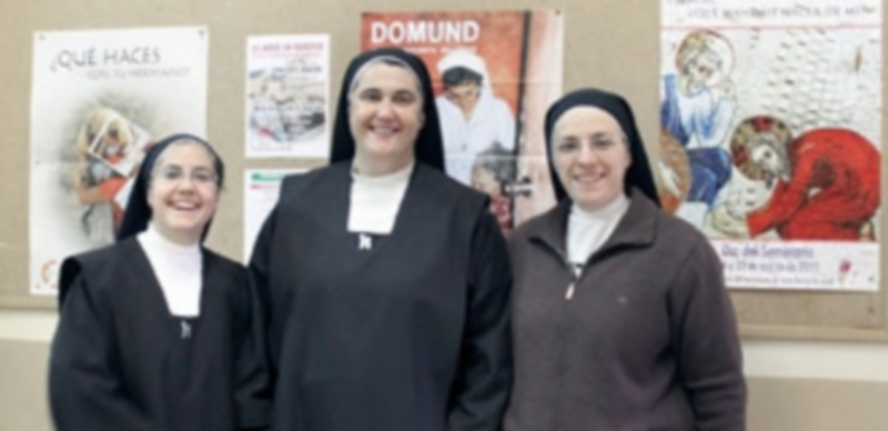 Las religiosas representantes de la Congregación