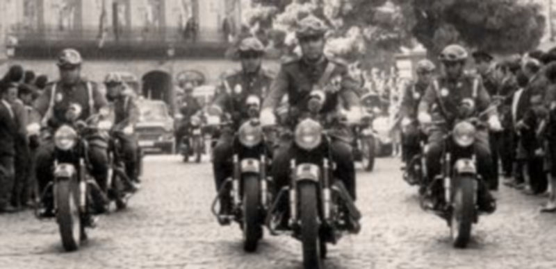 Celebración de la Guardia Civil en los años 70. / El Adelantado