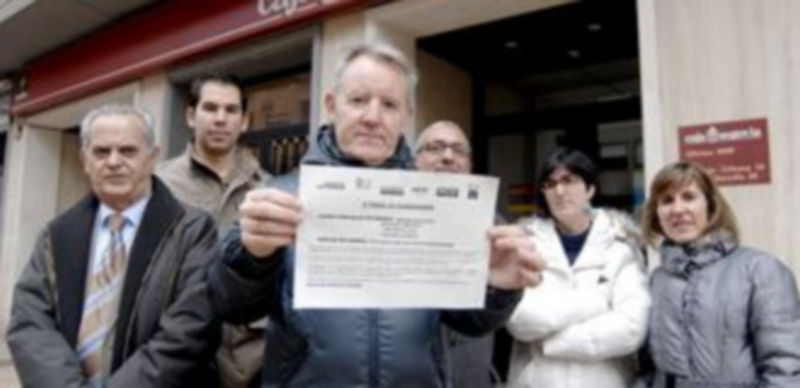 Un grupo de empleados de Bankia