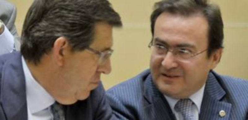 Jesús Postigo y el viceportavoz del PP