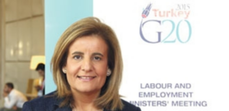 Fátima Báñez participa en la reunión de los ministros de Trabajo del G-20. / EFE