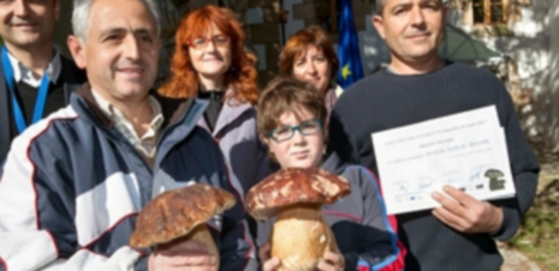 Agustín Alcalde de Espejón (Soria) consigue el primer premio del concurso El Miguelón de Soria 2013 por un boletus de 1