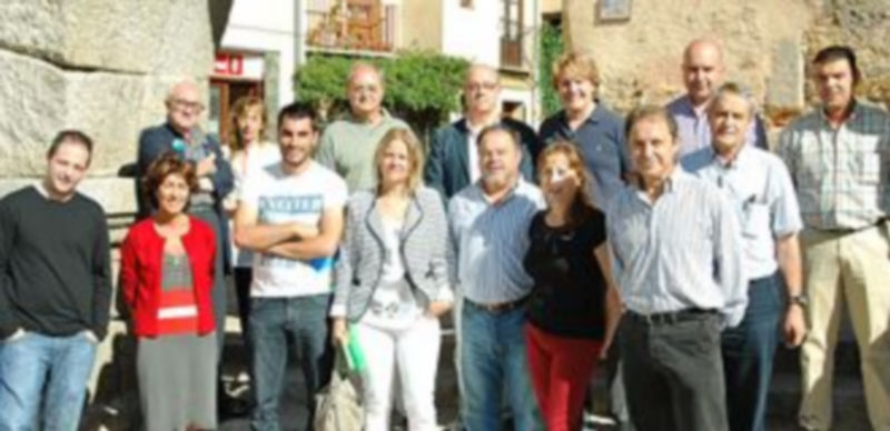 La Comisión Ejecutiva Provincial del PSOE tras la reunión celebrada ayer. / El Adelantado