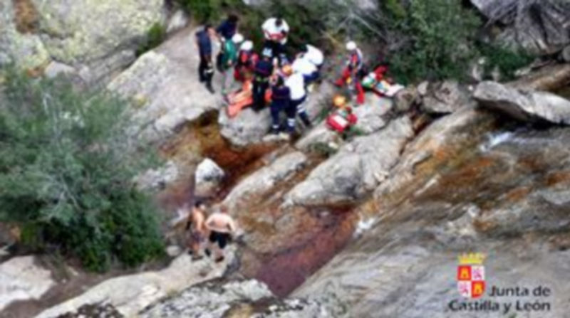 Un momento del rescate./ EL ADELANTADO