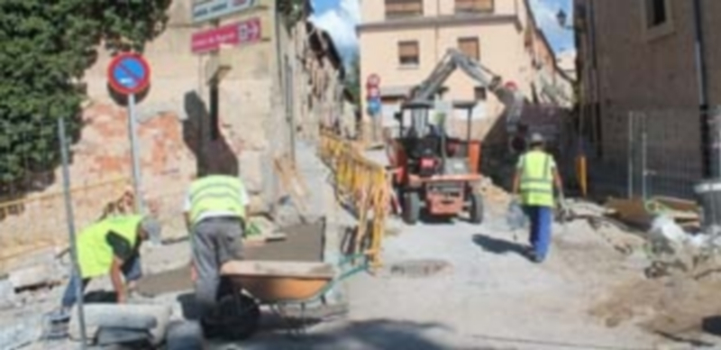 Las obras de Juan Guas  recuperarán el ritmo en los próximos días. / Fran Muñoz