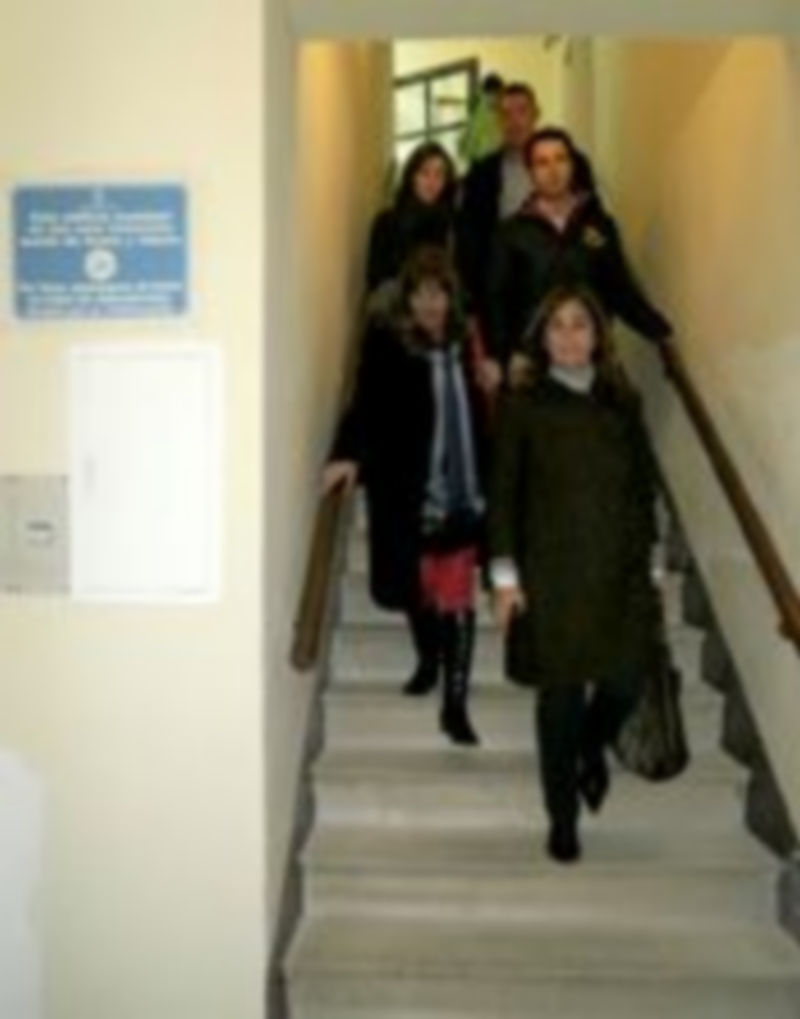 Los concejales del PP y vecinos