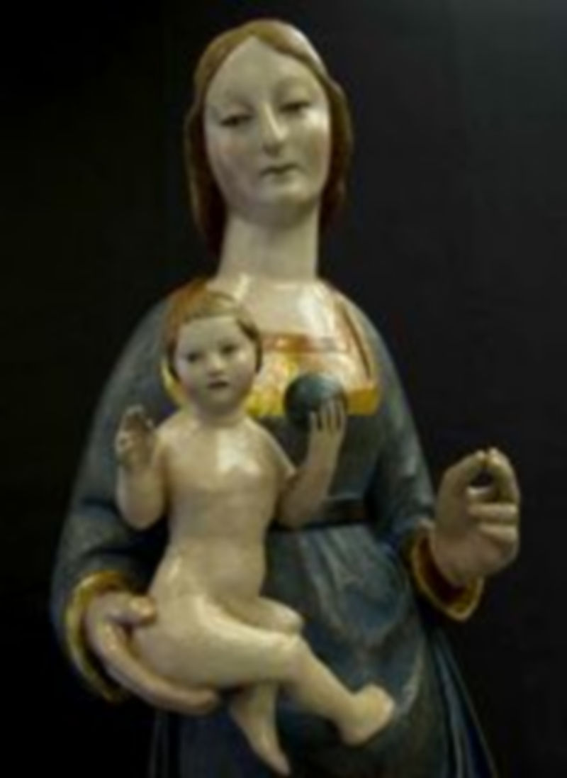 La talla de la patrona de Segovia ha sido magníficamente restaurada por los expertos de Simancas. / Kamarero