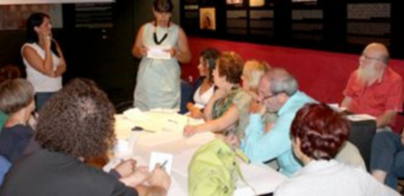 Alejandra Abulafia consiguió un taller crear un ambiente participativo y en el que reinó el buen humor. / Marcelo Galindo