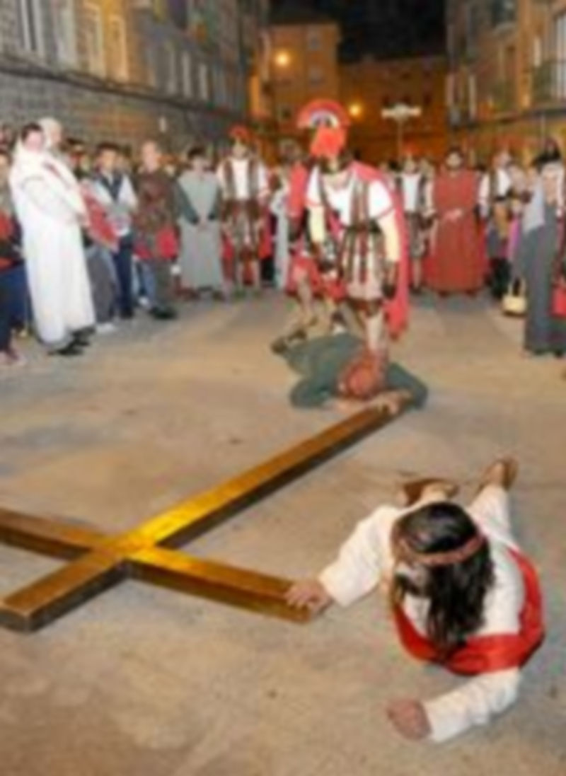 Imagen de la representación del año pasado por las calles del barrio de San José. / Alberto Benavente