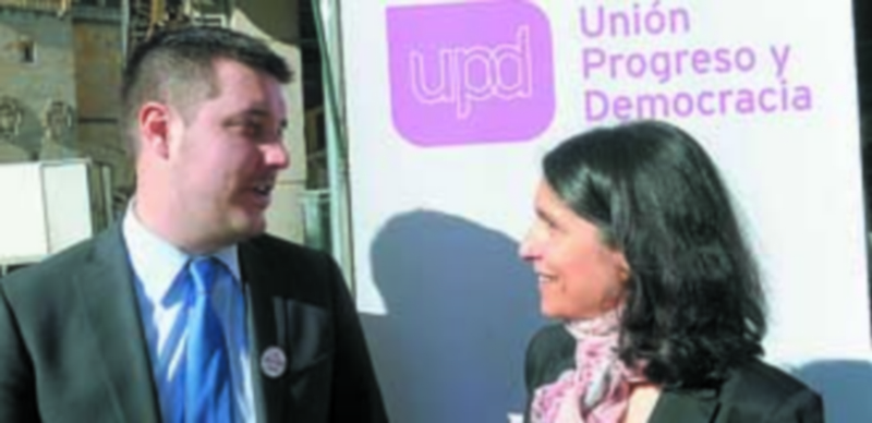 El abogado Jorge Alexandre y la portavoz de UPyD