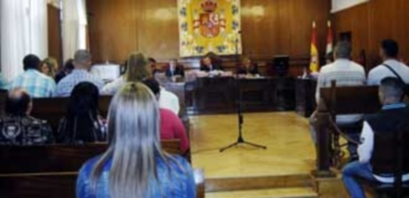La vista oral tiene lugar en la sede de la Audiencia Provincial de Segovia. / Elena Peña