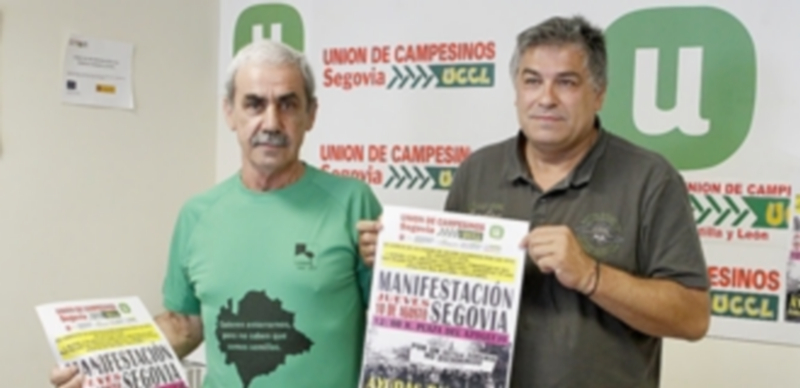 Eduardo Herguedas (dcha.) y Juan Manuel Palomares (izda.) durante la rueda de prensa. / NEREA LLORENTE