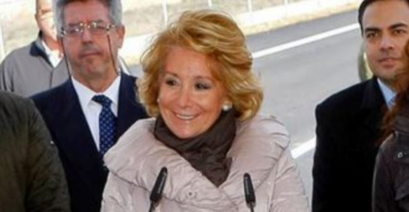Esperanza Aguirre esta mañana