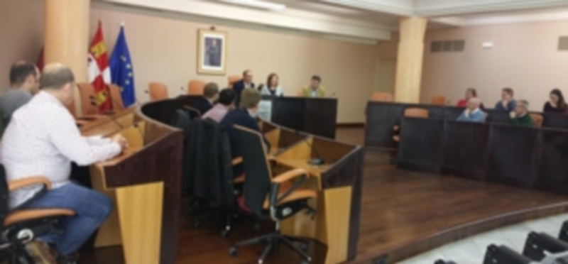 Un momento de la reunión que se llevó a efecto en el Salón de Plenos de la Diputación. / EL ADELANTADO
