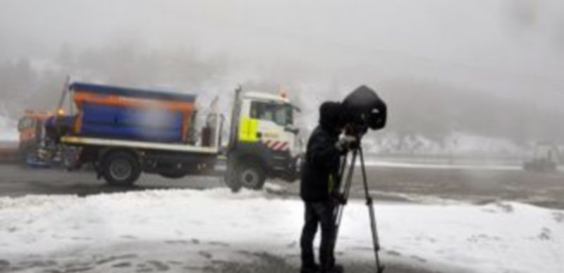El uso de cadenas ha sido obligatorio en el Alto del León