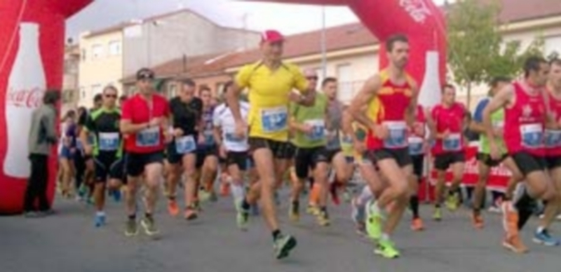 Momento de la salida de la Media Maratón Ciudad de Cantalejo