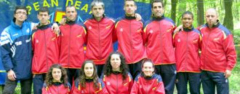 Los integrantes de la selección española que acudieron a Rumanía