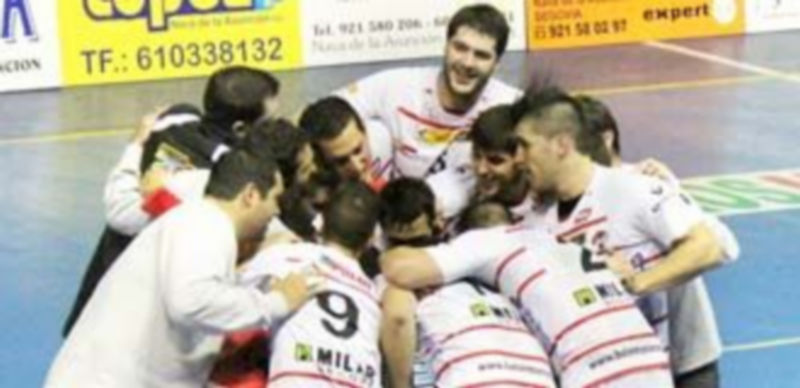 Los jugadores del BM Nava