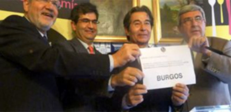 El jurado ha elegido a Burgos como Capital Gastronómica de 2013./ WEB CAPITAL ESPAÑOLA DE LA GASTRONOMÍA