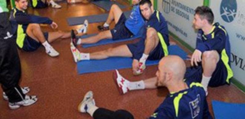 Los jugadores del Caja