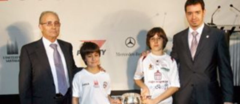 Los presidentes del Lobelle y el Caja Segovia