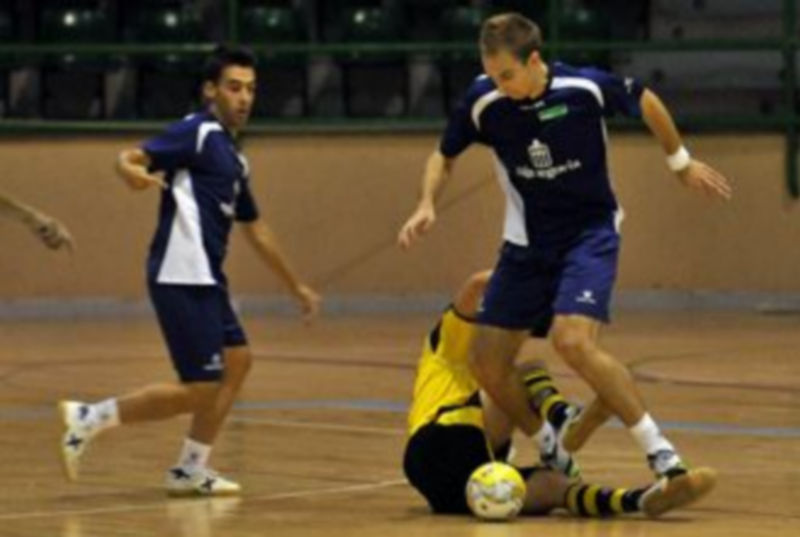 Kristjan Cujec fue el autor del quinto gol del Caja Segovia. / Juan Martín