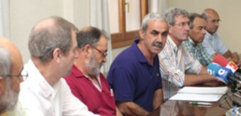 Integrantes de la comisión delegada de la Cámara Agraria. / LARA MAZAGATOS