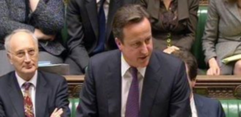 David Cámeron interviniendo ante el Parlamento británico./EFE