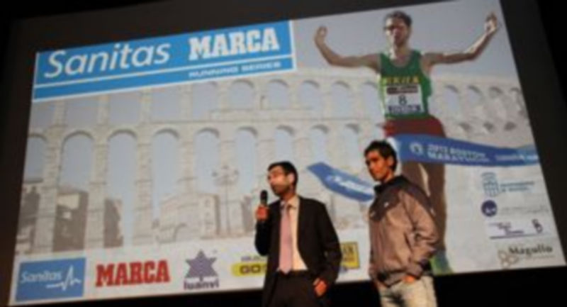 Momento de la presentación de la carrera en Segovia de las Sanitas Marca Running Series. / El Adelantado