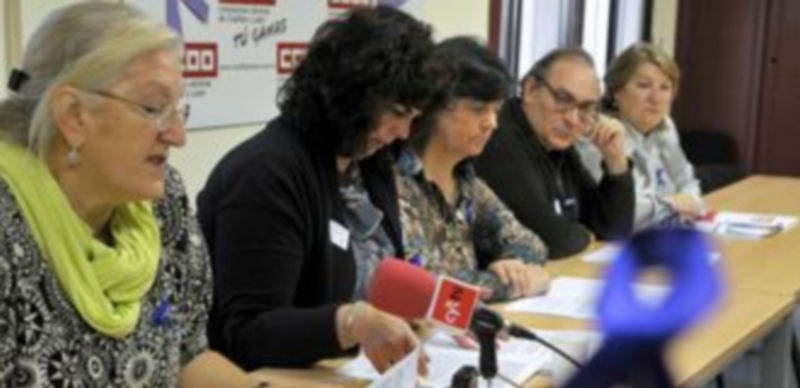 Las responsables de Igualdad de CCOO en Segovia