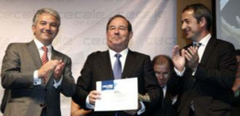 Bernardo Gil recogió el premio Cecale de Oro por Segovia 1 Bernardo Gil Romano