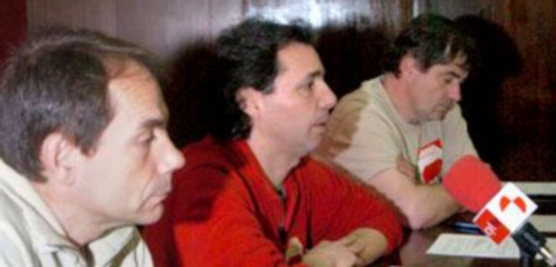 Representantes de la sección de Enseñanza de CGT./KAMARERO