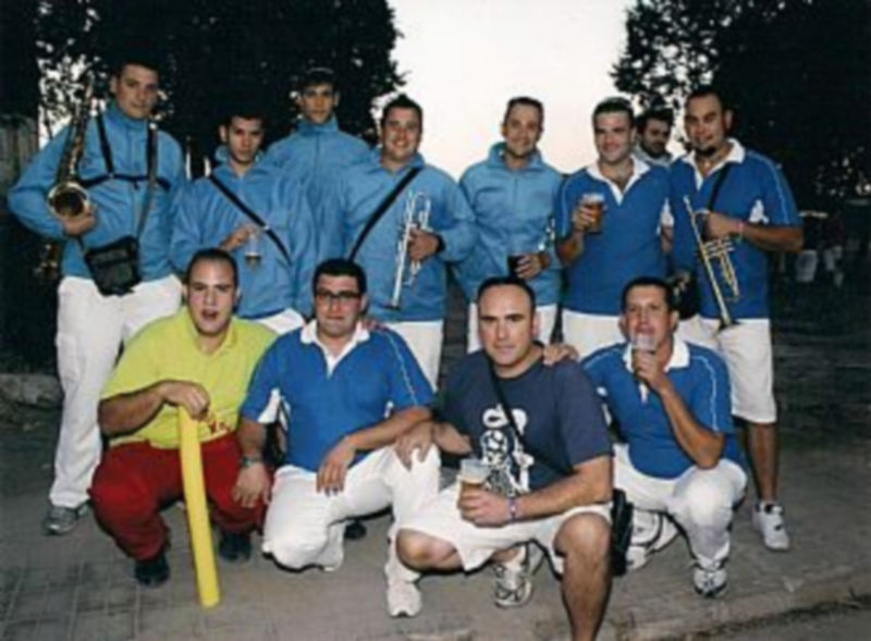 Los componentes de la veterana charanga