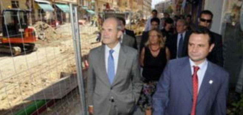 Manuel Chaves visitó las obras de José Zorrilla