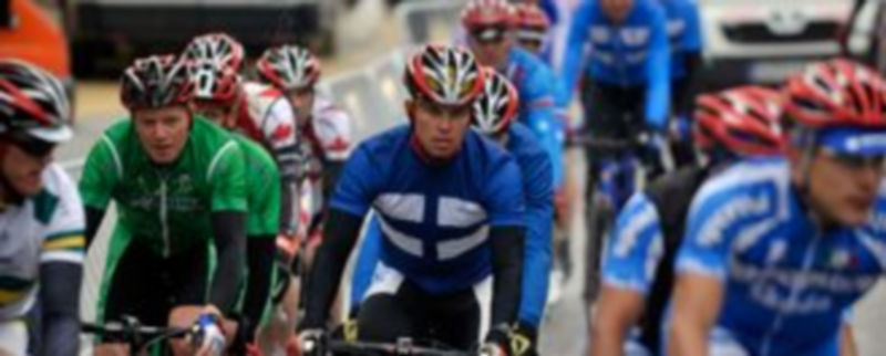 Imagen de la prueba de tándem para ciegos disputada el año pasado. / Kamarero