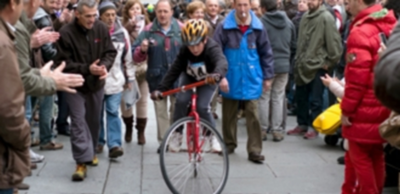 Un momento de la pasada Carrera del Pavo