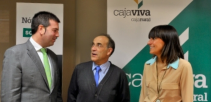 Un momento de la presentación en la sede de Caja Rural.